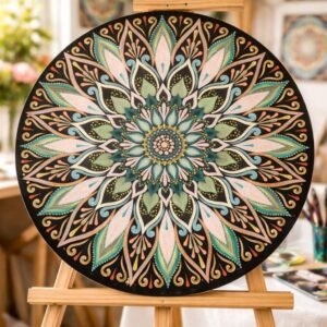 Sunrise Mandala Hand-Painted