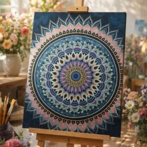 Blue Lotus Mandala of Balance